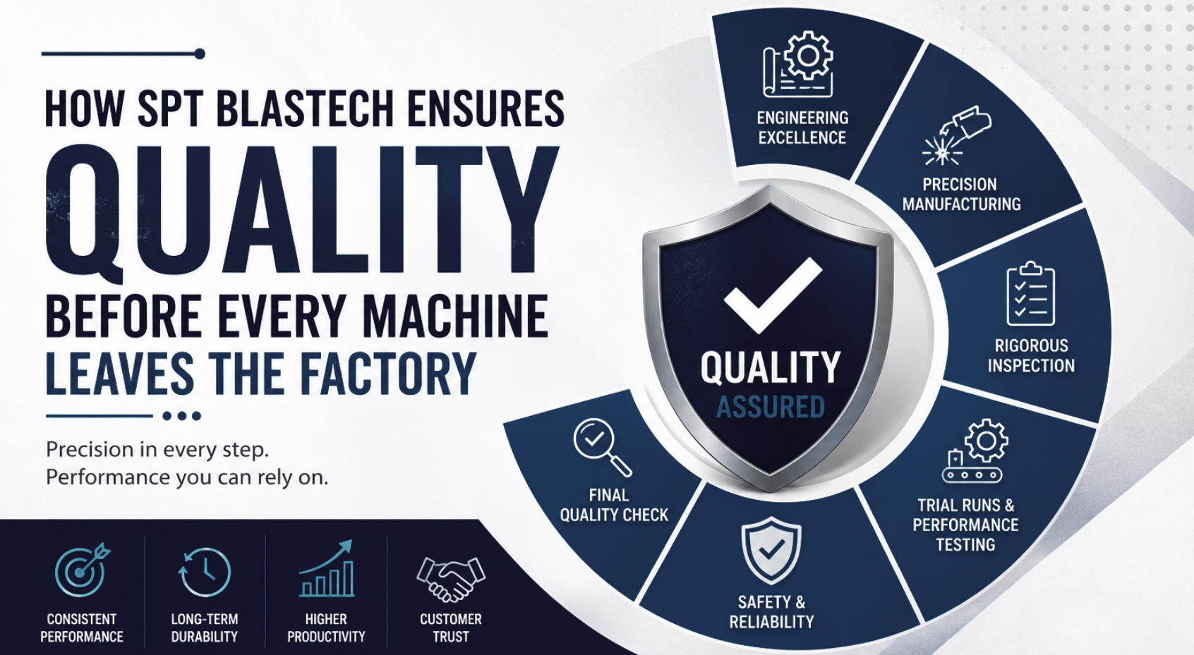 How SPT Blastech Ensures Quality Before Every Machine Leaves the Factory