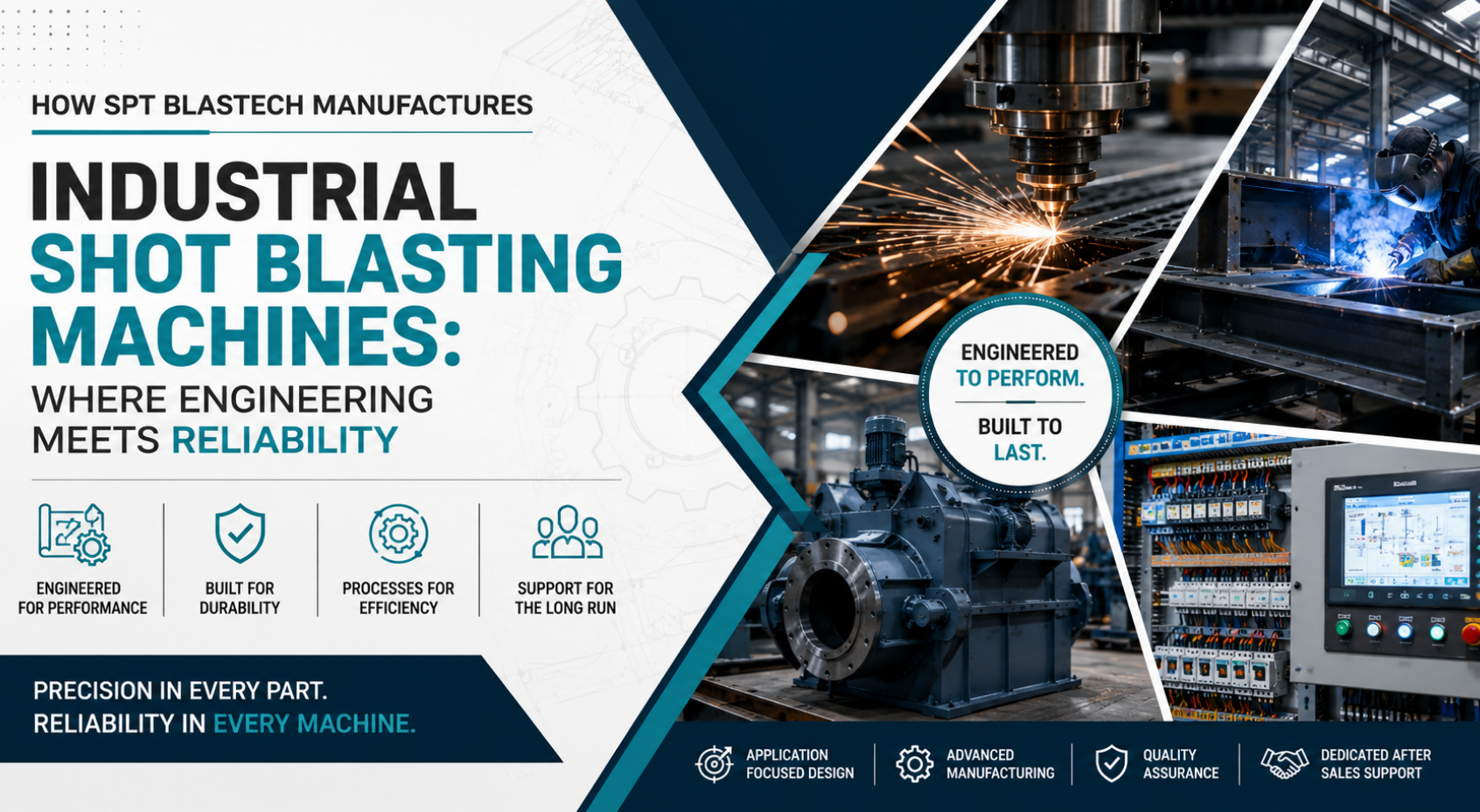 How SPT Blastech™ Manufactures Industrial Shot Blasting Machines: Where Engineering Meets Reliability