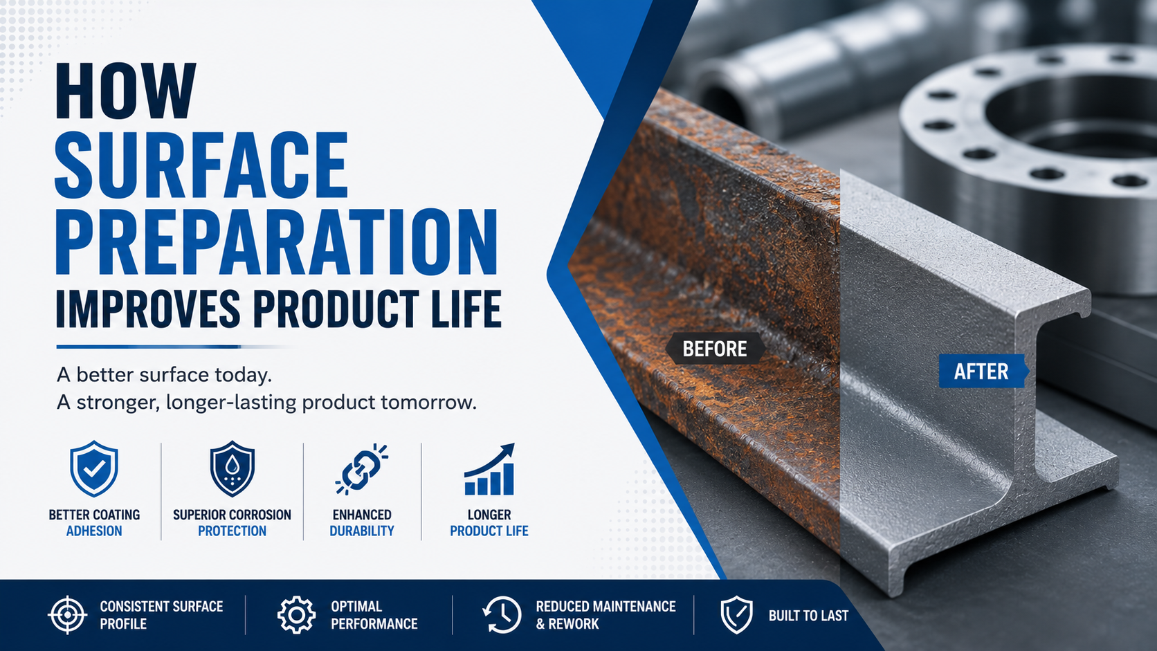 How Surface Preparation Improves Product Life