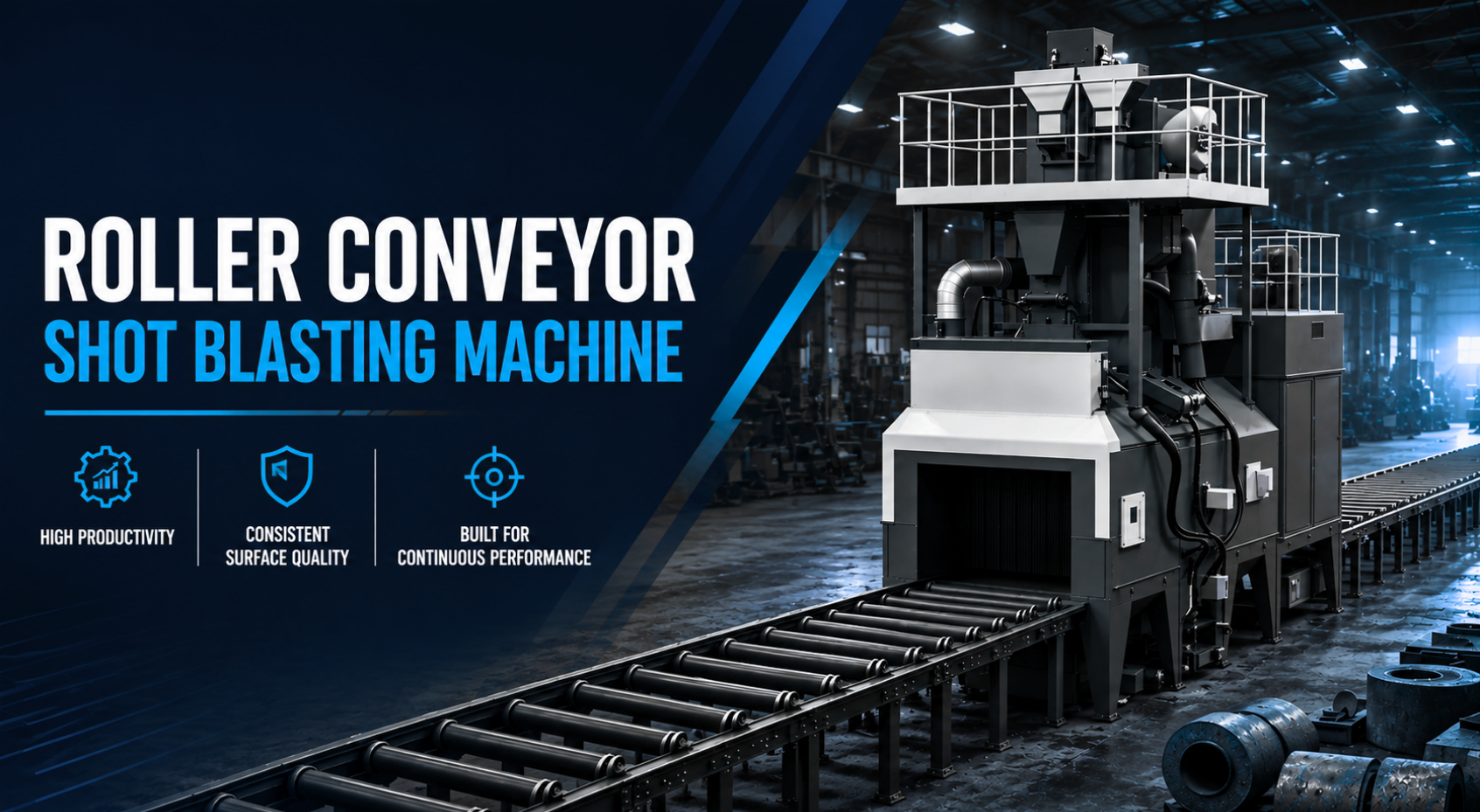 Roller Conveyor Shot Blasting Machine: Applications, Benefits, and Industries Served