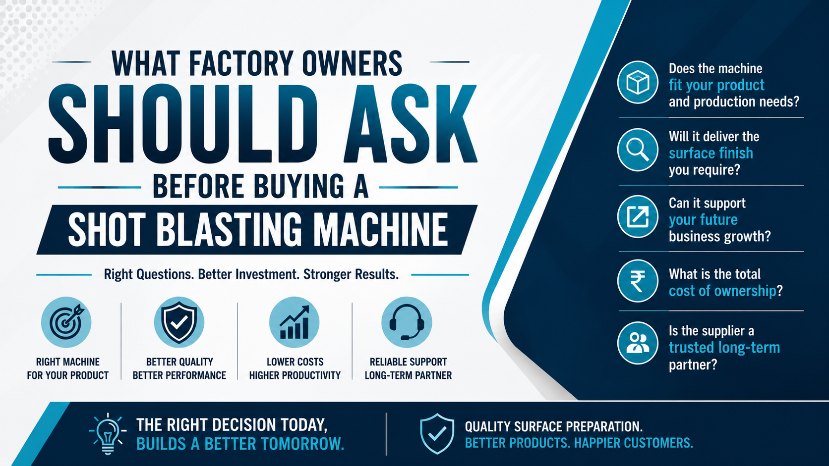 What Factory Owners Should Ask Before Buying a Shot Blasting Machine