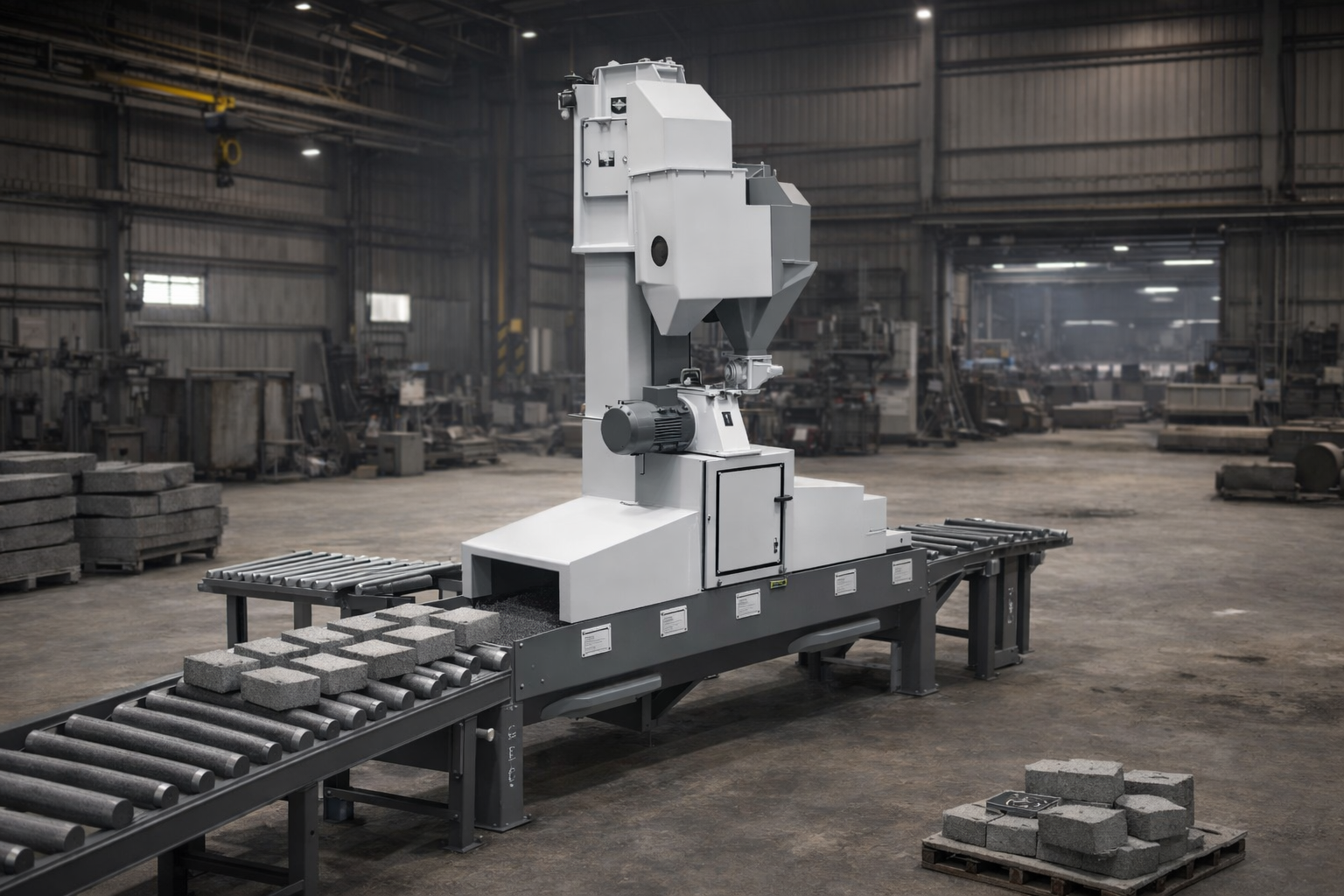 Paver Block Shot Blasting Machine