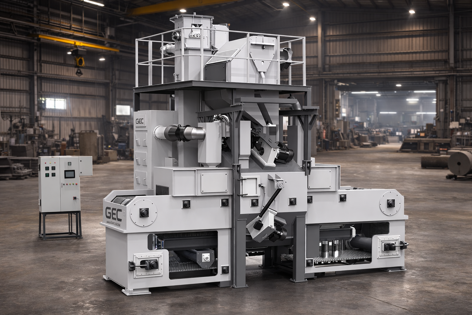 Wire Mesh Belt Shot Blasting Machines